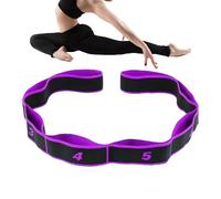 Workout Bands-8 Section Numbered Stretching Strap for Flexibility, High Density Elastic Resistance Band for Muscle Strength Training, Strap for Home Gym Full Body Workout