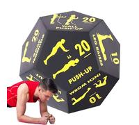 Workout Dice | 12-Sided Fitness Training Equipment | Home Sports Tool For Stretching, Yoga, Jumping, Lunges, Push-Ups | Random Exercise Game For Full-Body Workout and Fitness