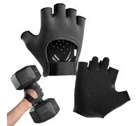 Workout Gloves - Microfibre Half Finger Gym Gloves | Non Slip Training Grip