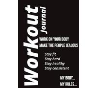 Workout Journal - Fitness Log Book for Gym Training, 120 Pages, 7*10, Exercise Tracker for Weight Lifting, Strength & Progress Tracking (For Men & Women)