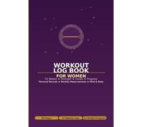 Workout Log Book for Women: 52-Week Strength & Cardio Tracker | Daily Exercise Log with Sets, Reps & Weight | Monthly Progress Pages, Body ... Records & Goal Setting | 68 Pages | 6 x 9