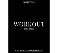 Workout Log Book: Gym and Home Strength Training Planner with Unique Fill-In Muscle Diagrams to Track Weightlifting Progress. Measurement Pages and Visual Fitness Habit Tracker Included.