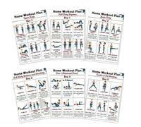 Workout Poster - Motivational Fitness Wall Art for Gym and Home Exercise | Printed Design with Inspirational Quotes, Encourages Strength, Endurance, and Daily Training Routine