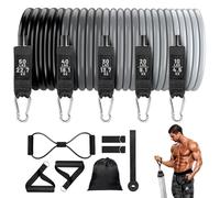 Workout Resistance Bands, Trainer Suspension Straps, Heavy Duty Adjustable Tension, Door Attachment Kit, Full Body Exercise Bands, Excellent for Home Gym, Garage, Studio, Yoga Training