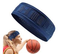 Workout Sweatband, Sports Headband, Men & Women Moisture-Wicking, Breathable Non-Slip Stretch Fit, Sweat-Absorbing Headbands For Running, Gym, Yoga & Outdoor Sports, (Black/1pc)