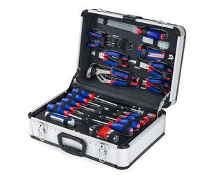 WORKPRO 119 PC Maletín de Herramientas Completas, Caja Herramienta Metálica, Herramientas Universales, Kit Versátil Herramientas Portátil para Reparaciones Diarias, Perfecto Hogar y Oficina