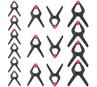 WORKPRO 16-piezas Juego de Pinzas de Resorte, Abrazaderas para Madera, con Soporte de Fondos de Estudio Fotográfico, Prensa de Carpintería