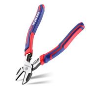 WORKPRO 2 en 1 Alicate de Corte Diagonal para Eléctrico 200 mm, Cr-V | Pelacables y Cortacables, Mango TPR Antideslizante, Para Electricistas y Bricolaje