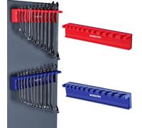 WORKPRO, 2 piezas, organizador de llaves magnιticas, bandejas para herramientas, soporte para llaves de 12 ranuras, se adapta a SAE (5/16 a 3/4)