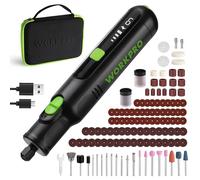 WORKPRO Amoladora Inalámbrica 7,2V, Multiherramienta con 117 Accesorios, Herramienta Rotativa con 6 Velocidades Variables 30000 RPM, Bolsa de Almacenamiento, para Cortar, Esmerilar, Grabar, Perforar