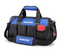 WORKPRO Bolsa de Herramientas 35 * 19 * 25cm, Bolsa de Transporte Universal con Amplia Apertura de Cremallera Correa de Hombro Ajustable