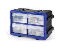 Workpro Cajonera Multiusos Transparente 4 cajones Apilable