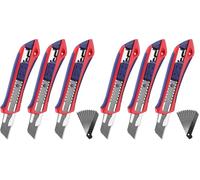 WORKPRO Cúter Profesional, 3 Piezas, con 10 Cuchillas de Recambio (Paquete de 2)