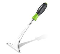 WORKPRO Deshierbador Manual 3 en 1 de Acero Inoxidable - Cuchilla Dentada, Rascador y Arrancador de Raíces - Herramienta de Jardinería para Musgo, Grietas y Malas Hierbas
