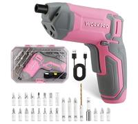WORKPRO Destornillador Eléctrico 3,6V, Juego 24 Piezas con Luz LED