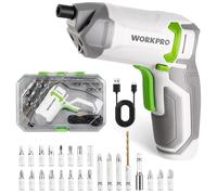 WORKPRO Destornillador Inalámbrico 3,6V, 24 Piezas con Portabrocas Magnético