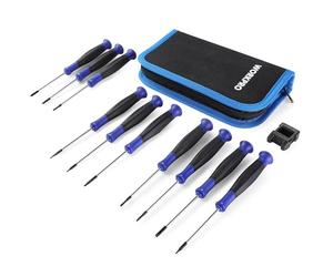 WORKPRO Destornilladores de Precisión 10-piezas, Destornilladores con Puntas Magnéticas, Juego de Destornilladores con Magnetizador y Bolso, Punta Phillip, Plana y Torx, para Bricolaje y Reparación
