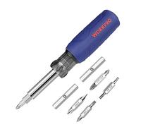 WORKPRO Destornilladores Multi-puntas, Destornillador Multifuncional 11 en 1, Destornilladores con Puntas Intercambiables Cruz/Plana/Torx/Pozidriv, para Bricolaje, Reparación