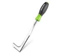 WORKPRO Herramientas de Deshierbe, 31 cm Extractor Malas Hierbas y Grietas, Desherbador Manual con Filo Dentado, Azadillas para Jardinería