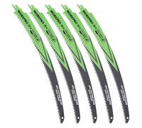 WORKPRO Hojas para Sierra Sable 5 Piezas 380mm 6TPI | Cuchillas Cr-V Para Poda, Corte De Ramas Y Madera, Compatibles Con Sierras Sable