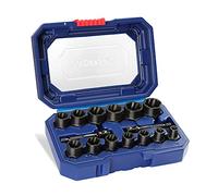 WORKPRO Juego de 15 piezas para quitar tornillos de impacto y tuercas