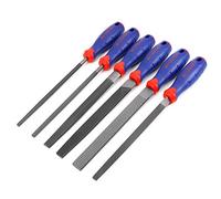 WORKPRO Juego de Limas y Escofinas, 6 Piezas, 203mm | Incluye Limas Plana, Redonda, Semirredonda y Triangular para Trabajar Madera, Metal, Cuero y Plástico