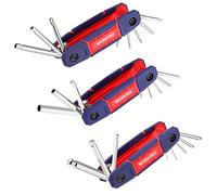 WORKPRO Juego de Llaves Hexagonales Cr-V, 24 Piezas | Llaves Allen con Extremos Planos, Esféricos y Torx para Reparación, Mantenimiento y Montaje