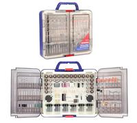 WORKPRO Kit de Accesorios para Herramienta Giratoria 476 Piezas | Accesorios para Cortar, Lijar, Pulir, Tallar, Taladrar, Grabar y Moler con Estuche