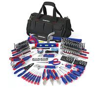 WORKPRO Kit de herramientas de reparación del hogar de 322 piezas con bolsa de transporte - Herramientas básicas de mano para el hogar