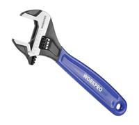 WORKPRO Llave Inglesa 250mm, Ajustable Cr-V con Boca Ancha 35mm