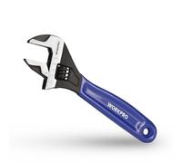 WORKPRO Llave Inglesa de 150 mm, Llave Ajustable de Cr-V, Llave Métrica de Boca Ancha de 24 mm, con Mango Ergonómico Suave