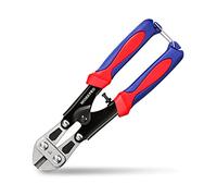 WORKPRO Mini cortador de pernos de 8 pulgadas/200 mm, cortador de cables de alambre de acero Cr-V, cortaúñas de resorte con mango suave antideslizante