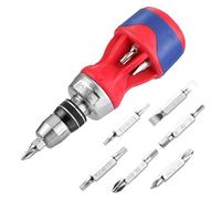 WORKPRO Mini Destornillador Carraca 12 en 1, con Puntas Acero S2 | Destornillador Magnético Multifuncional para Reparaciones Domésticas y Trabajos de Mantenimiento Diario
