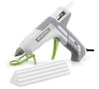WORKPRO Psitola de Silicona Caliente, 60/100W Pistola de Pegamento con 10 Barras de Pegamento Caliente, Pistola de Encolar de 2 Modos de Calentamiento Rápido, para Bricolaje y Reparaciones