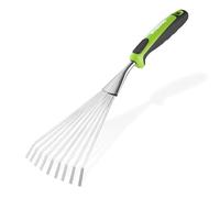 WORKPRO Rastrillo Mano 41cm de Acero Inoxidable con Mango Antideslizante