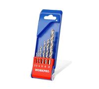WORKPRO Set de brocas para metal 2, 3, 4, 5, 6 y 8 mm — 6 piezas