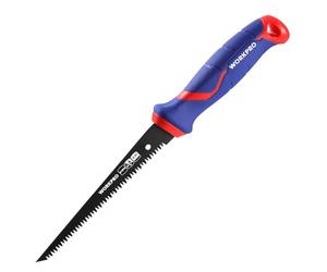 WORKPRO Sierra Bimetálica 310mm, Hoja D6 M2 de 8 TPI, Agujero de Colgar, Ideal para Cortar Yeso, Madera y PVC, Paneles Finos