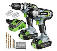 WORKPRO Taladro Atornillador a Batería 20V con 2 Baterías