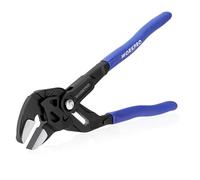 WORKPRO Tenaza Llave de 255mm, Llave de Alicate de Cr-V, Llave Ajustable, Tenazas con Mandíbula de Autoajuste, Apertura Máxima de Mandíbula 50mm, Mango Ergonómico