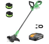 WORKPROX Cortabordes Inalámbrica 20V con Batería, Cortadora de Césped Batería con Recorte y Borde, Desbrozadora Bateria con Ancho de Corte 30cm, con 2 Rollos de Linea de Corte 5m