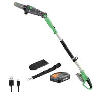 WORKPROX Motosierra Telescópica, 20V Motosierra Batería Sin Cable, Podadora de Pértiga, Sierra de Podar Telescópica hasta 2,8M, Motosierra de Mano 2-en-1