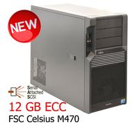 Workstation FSC Celsius M470 Xeon Raid D2778-B14 D2507-D11 12GB También Medicina