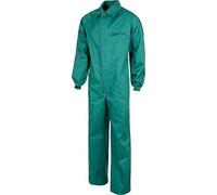 WORKTEAM Buzo de Trabajo Estilo Italiano con Cuello Camisero, Cremallera Doble Tirador, Multibolsillos y Espalda Elástica. Unisex Verde 64