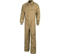 WORKTEAM Buzo de Trabajo Estilo Italiano con Cuello Camisero, Cremallera Doble Tirador, Multibolsillos y Espalda Elástica. Unisex Beige 56