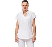 WORKTEAM Casaca Sanitaria Mujer, Manga Corta, Tejido Elástico, Cuello Mao Cremallera Bolsillos Laterales, para Médico, Enfermera, Dentista, Estética, Veterinaria, Limpieza. Mujer Blanco M