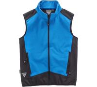 WORKTEAM Chaleco Softshell Combinado Aire Libre. Corta vientos, Repelente al Agua, Resistente al Desgarro y Alta Capacidad Térmica. Unisex Celeste+Negro L