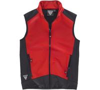 WORKTEAM Chaleco Softshell Combinado Aire Libre. Corta vientos, Repelente al Agua, Resistente al Desgarro y Alta Capacidad Térmica. Unisex Rojo+Negro 3XL