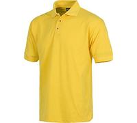 WorkTeam Polo Manga Corta en Tejido piqué, sin Bolsillo, Tejido Fresco y poroso para Adecuada ventilación. Hombre Amarillo S