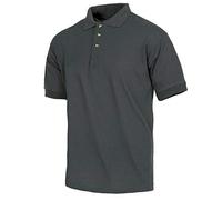 WorkTeam Polo Manga Corta en Tejido piqué, sin Bolsillo, Tejido Fresco y poroso para Adecuada ventilación. Hombre Gris Oscuro XXL