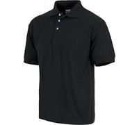 WorkTeam Polo Manga Corta en Tejido piqué, sin Bolsillo, Tejido Fresco y poroso para Adecuada ventilación. Hombre Negro S